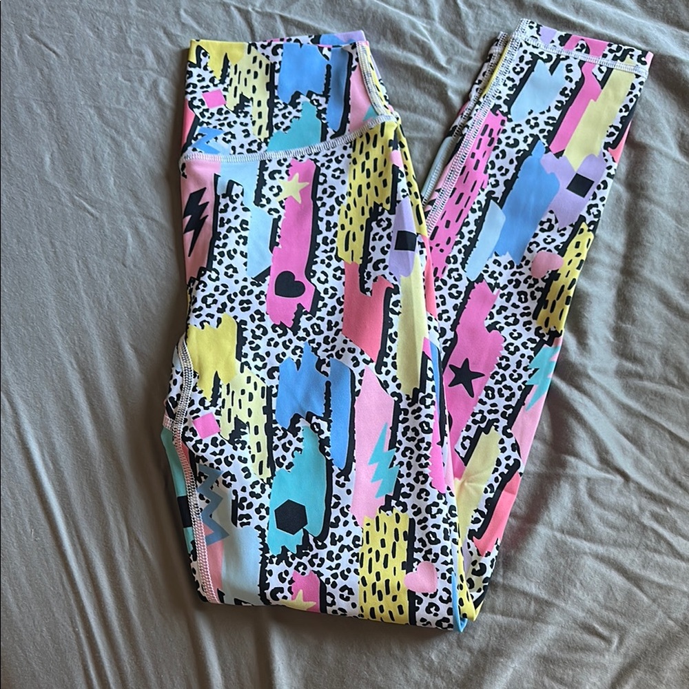 90’s Colorful Patterned workout Leggings